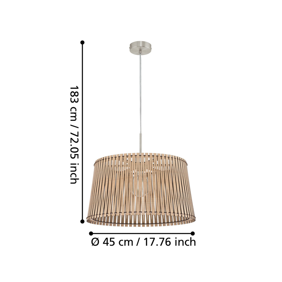 Suspension Sendero bois (96193)
