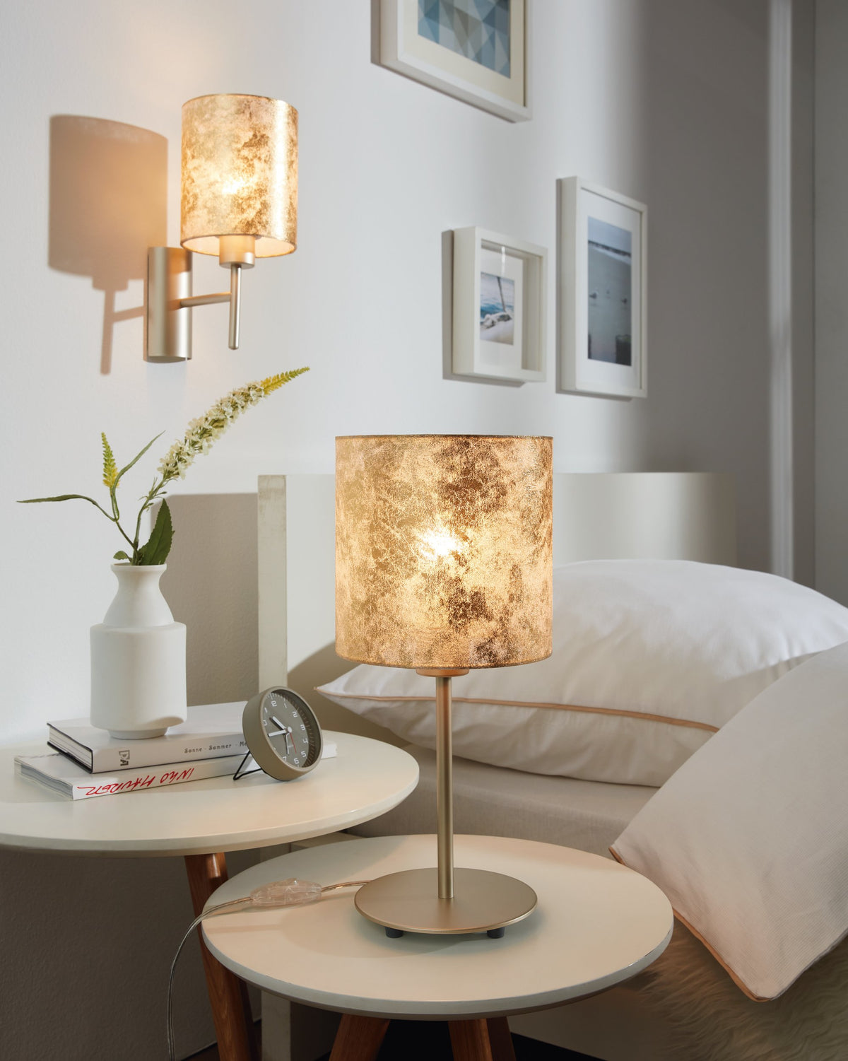 Lampe à poser Viserbella dorée