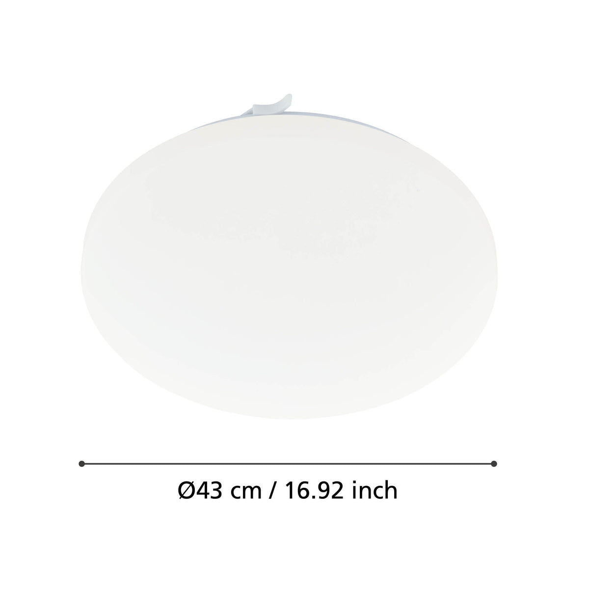 Plafonnier Frania blanc, Ø 43 cm
