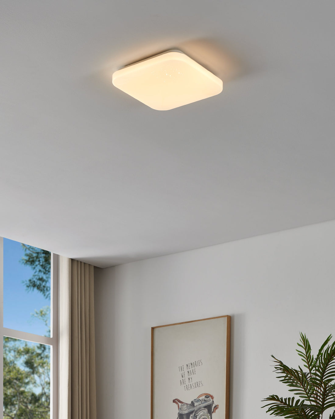 Luminaire plafonnier | Frania Blanc L 28 cm