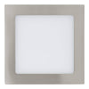 Spot encastrable Fueva 1 nickel satiné, L 17 cm