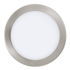 Spot encastrable Fueva 1 nickel satiné, Ø 22,5 cm