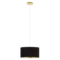Suspension Dolorita 3 lumières noire et dorée (39224)