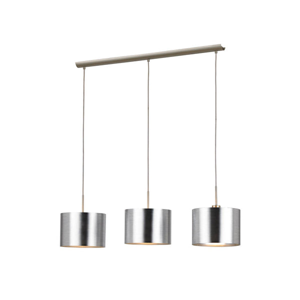 Suspension Saganto 3 lumières argentée