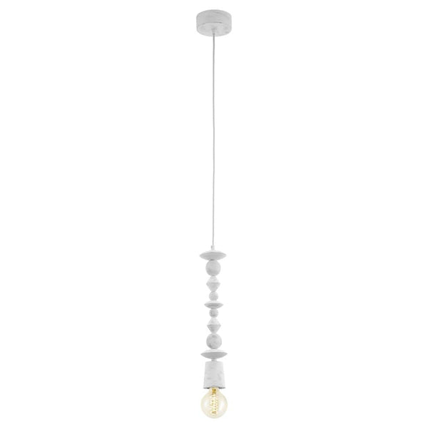 Suspension Avoltri bois et blanche (49371)