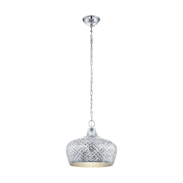 Suspension Saltash chromée, Ø 44,5 cm