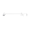 Lampe de bureau Rugove blanche, L 70,5 cm