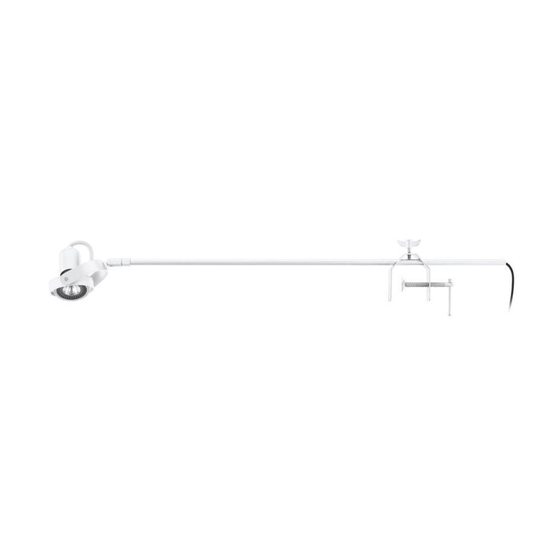 Lampe de bureau Rugove blanche, L 70,5 cm
