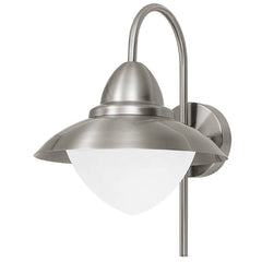 Plafonnier Sidney inox et blanc