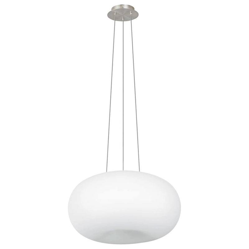 Suspension Optics nickel et blanche mat, verre