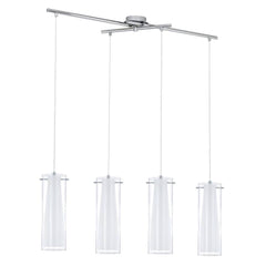 Suspension luminaire | Pinto Chromée H 110 cm