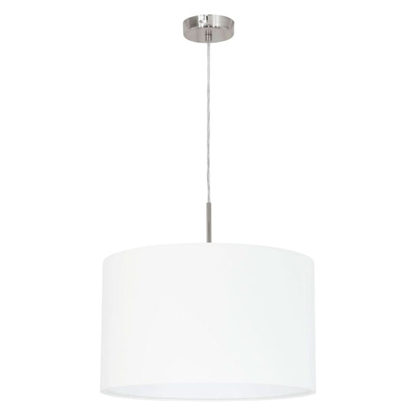 Suspension Pasteri blanche mat, tissu