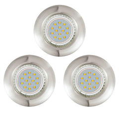 Spot encastrable Peneto nickel satiné, Ø 7,8 cm