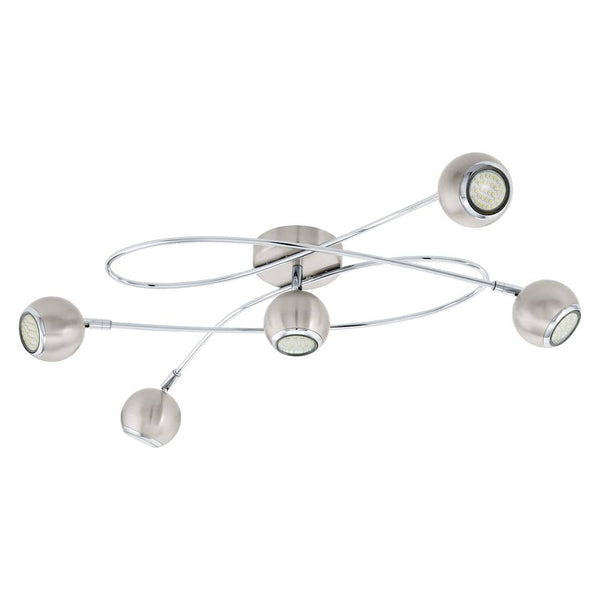 Plafonnier Locanda nickel satiné