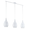 Suspension Razoni blanche, verre (94388)