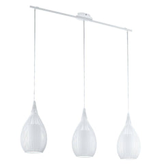 Suspension Razoni blanche, verre (94388)