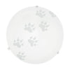 Plafonnier Mars blanc, verre