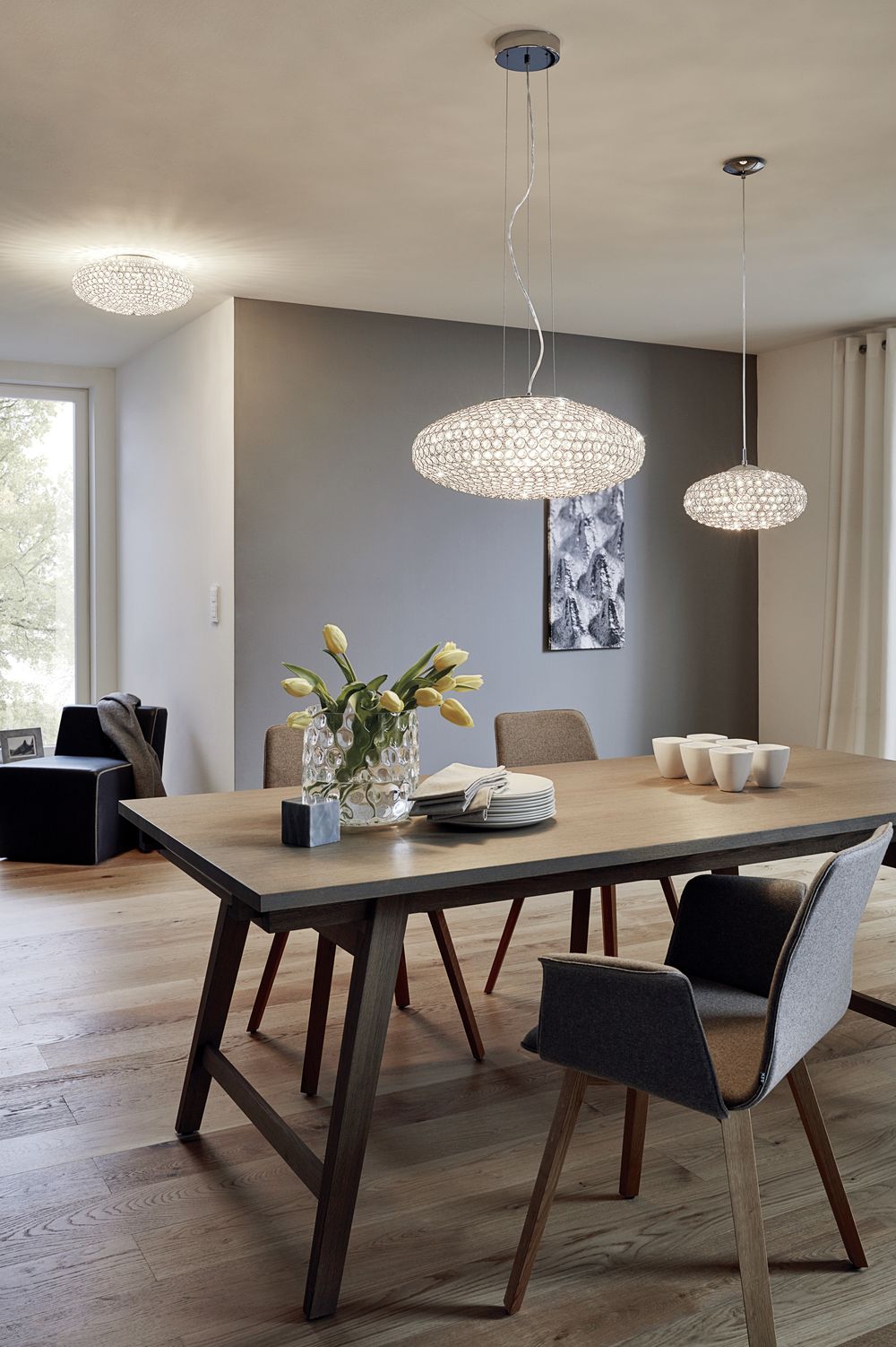 Suspension luminaire | Clemente Chromée