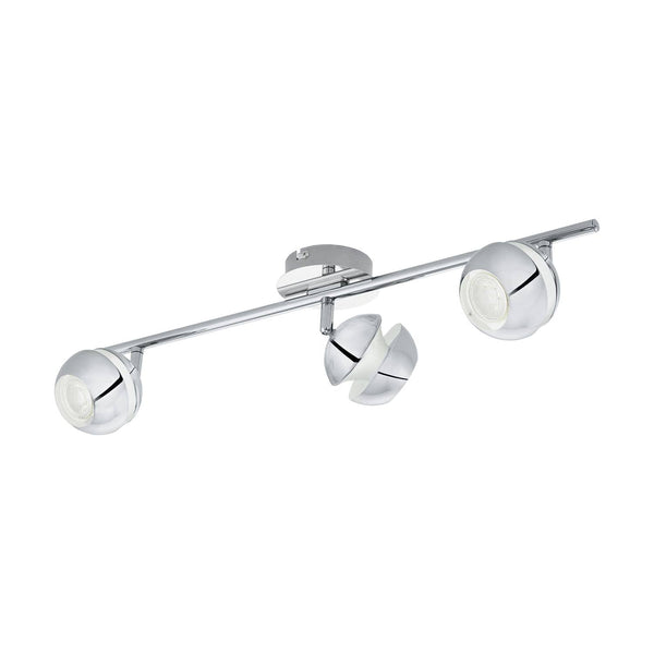 Spot Nocito 1 chromé et blanc, L 58,5 cm