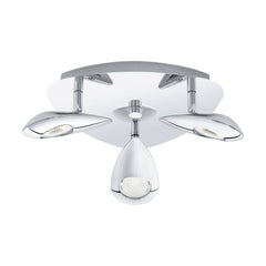 Plafonnier Pedregal chromé, L 25 cm