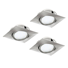 Spot encastrable Pineda nickel, L 8,4 cm (95846)