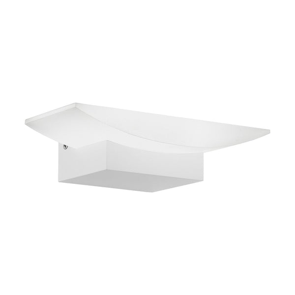 Applique murale Metrass aluminium et blanche