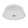 Plafonnier Donado blanc et nickel, verre (96464)