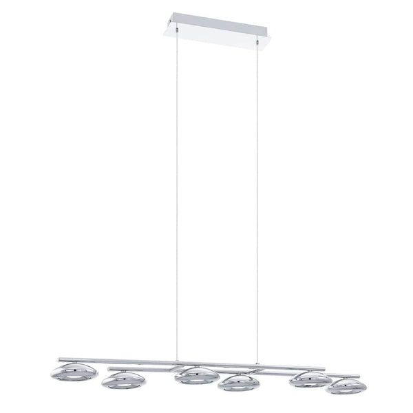 Suspension Taruga 1 chromée et blanche