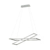 Suspension Tamasera nickel et blanche (96815)