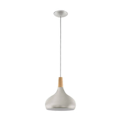 Suspension Sabinar argentée et marron, bois (96985)