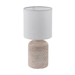 Lampe à poser Bellariva crème et blanche, céramique
