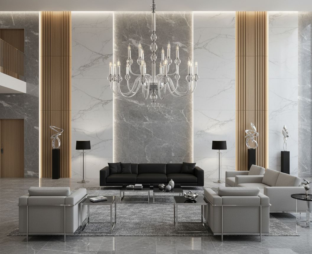 Lustre en verre transparent EL4301800