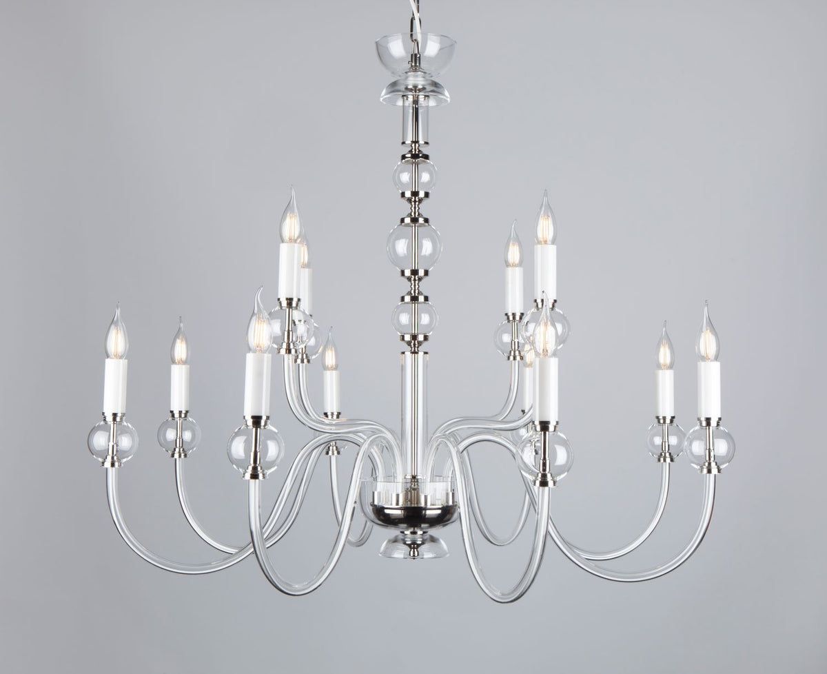 Lustre en verre transparent 400