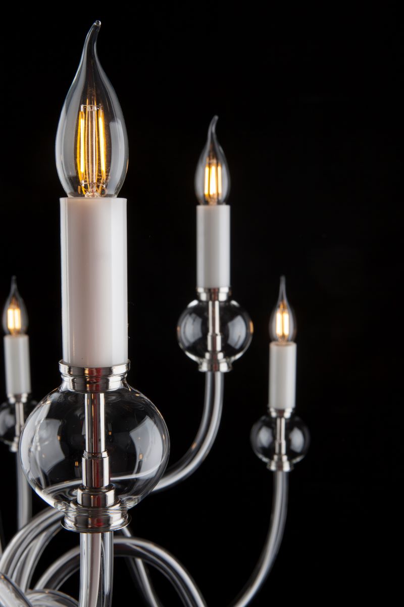 Lustre en verre transparent 400