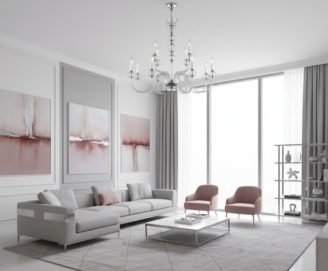 Lustre en verre transparent 400