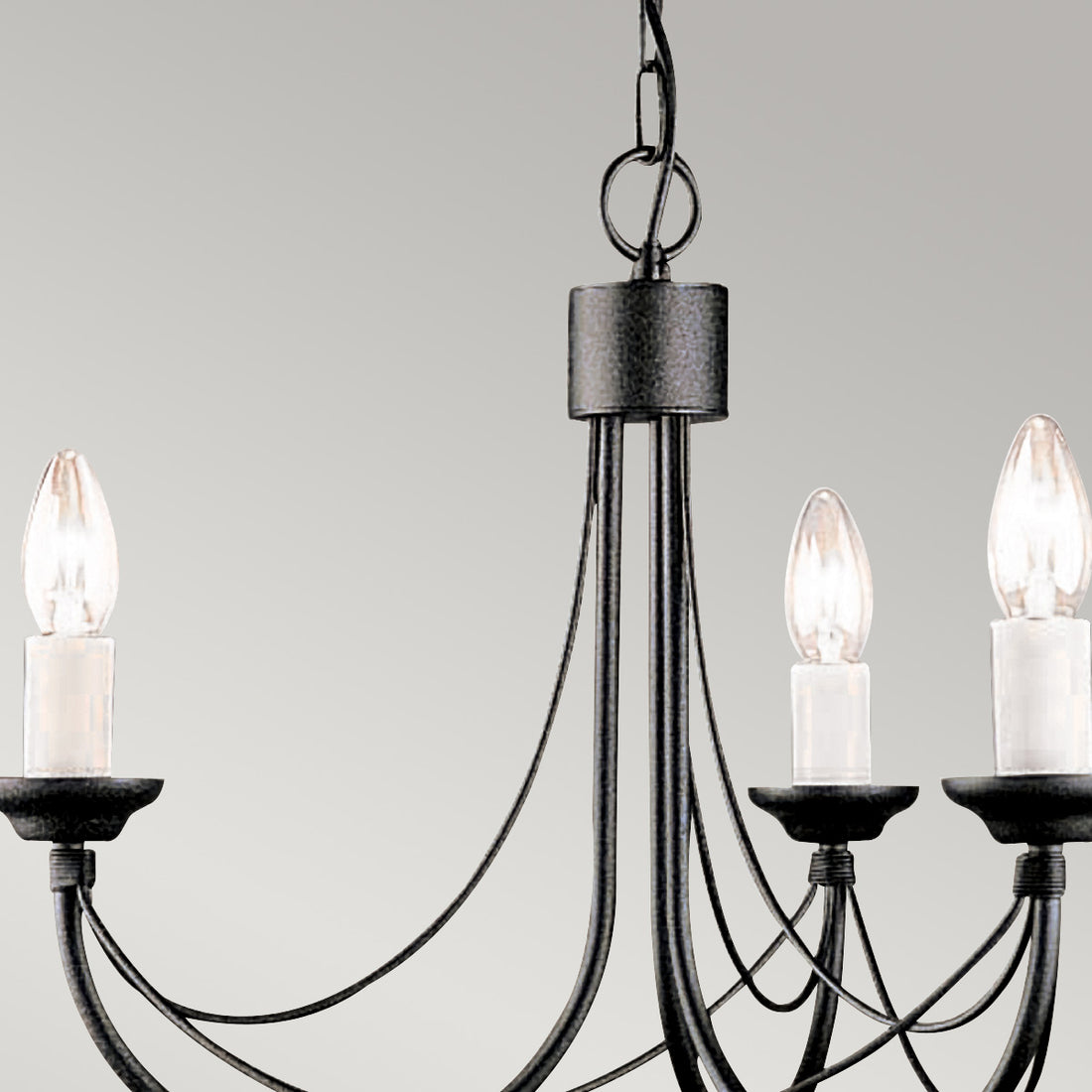 Lustre Carisbrooke 3 lumières noir