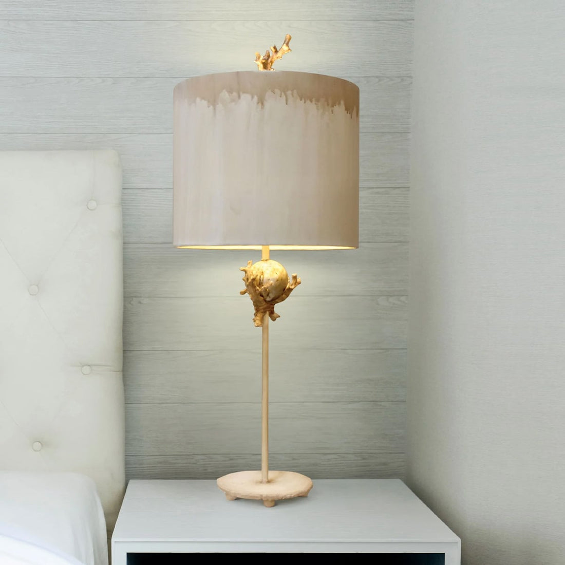 Lampe à poser Trellis argentée