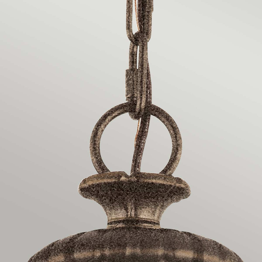 Lustre Adams 3 lumières bronze, verre