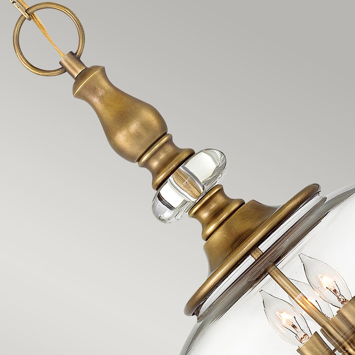 Suspension Wexley 3 lumières laiton