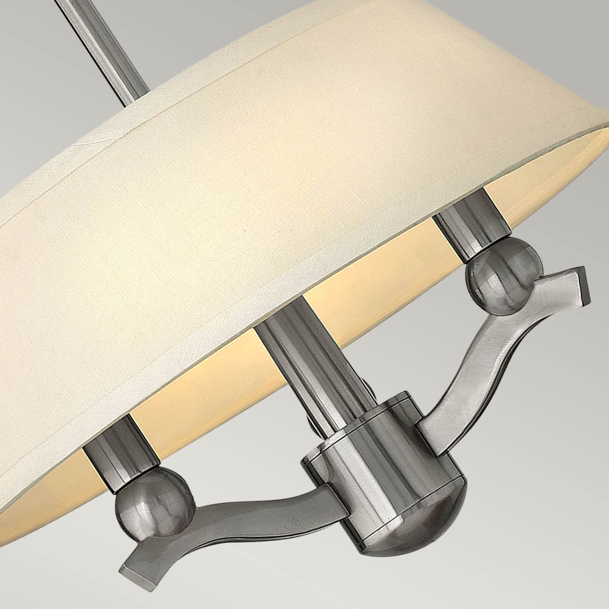 Suspension Whitney (hk) 3 lumières nickel satiné