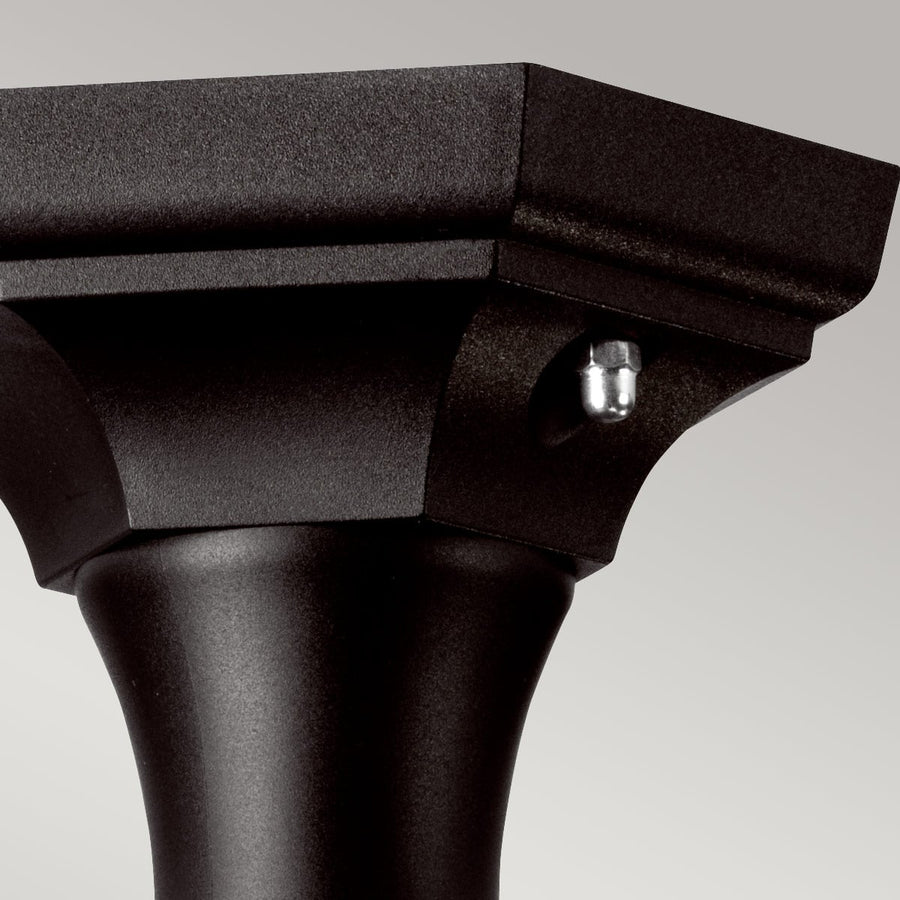 Lampadaire extérieur Kinsale noir, H 51 cm