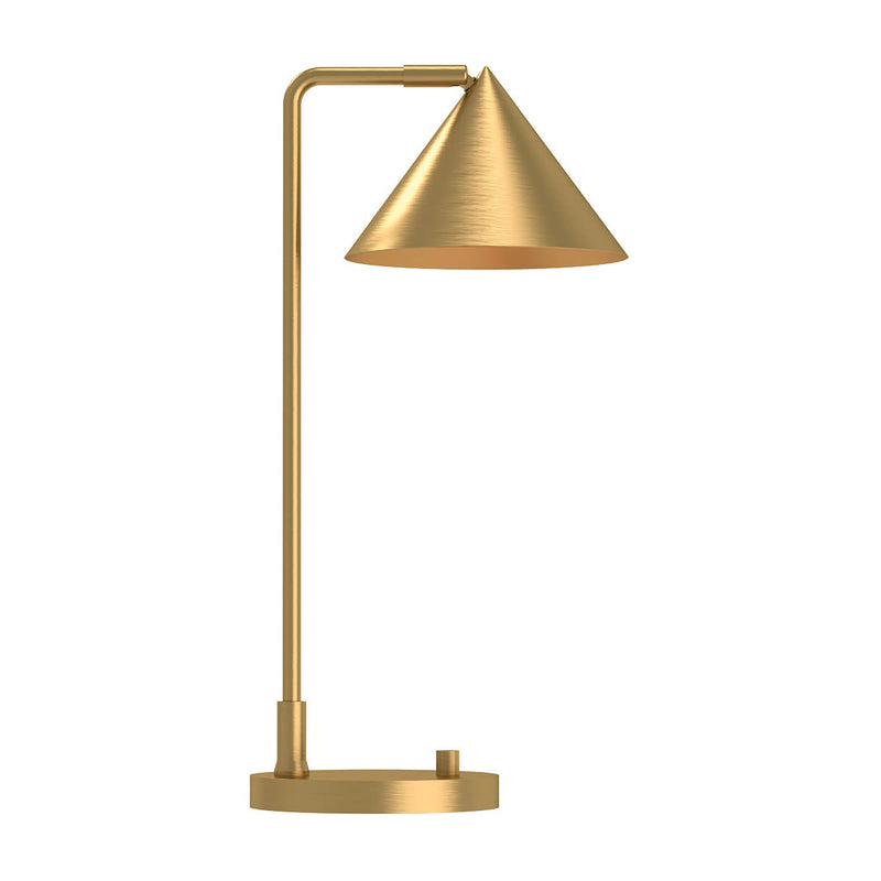 Lampe à poser Remyck dorée, céramique