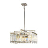 Lustre Aries 4 lumières, cristal, L 47 cm