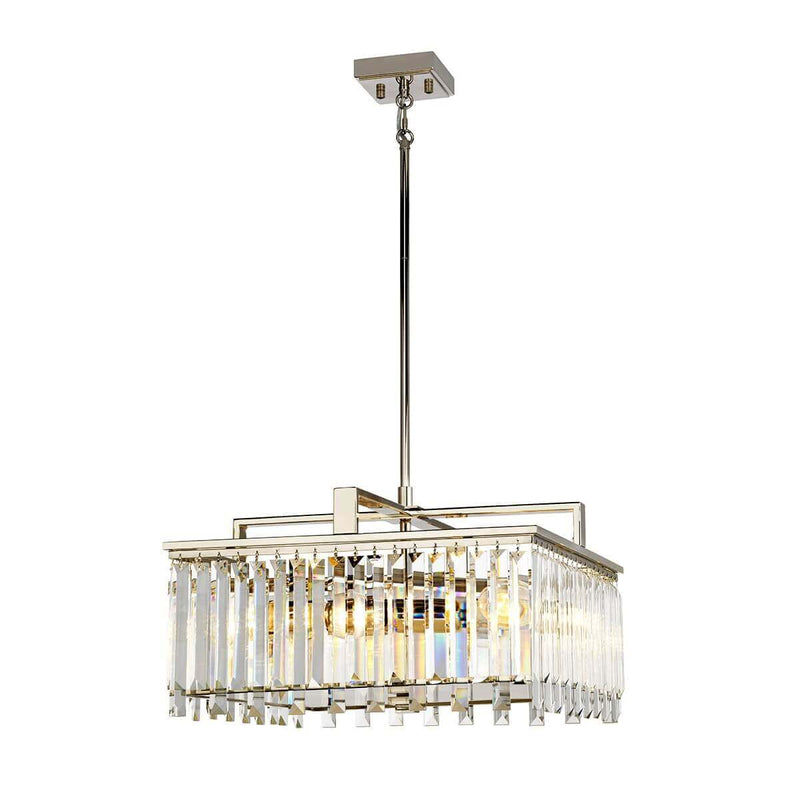 Lustre Aries 4 lumières, cristal, L 47 cm