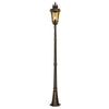 Lampadaire extérieur Baltimore bronze, verre, H 239 cm