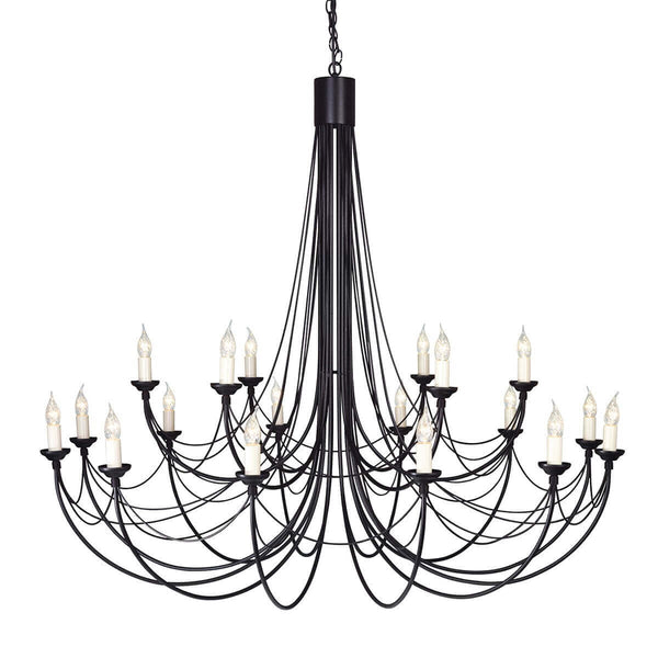Lustre Carisbrooke 18 lumières noir