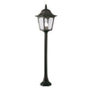 Lampadaire extérieur Chapel noir, verre, H 100 cm