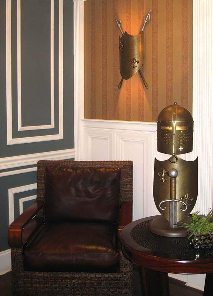 Applique murale Crusader 2 lumières bronze