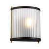 Applique murale Corona bronze et marron foncé, verre