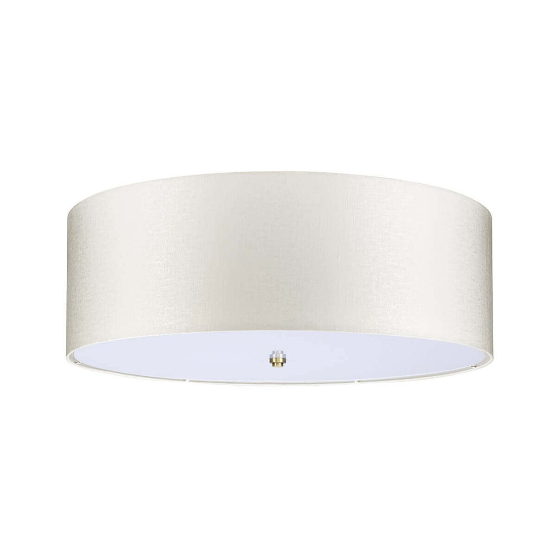 Plafonnier Fletcher 7 lumières laiton vieilli et crème, Ø 76,2 cm